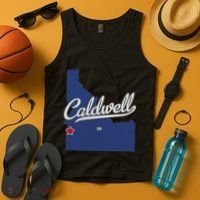 Caldwell Idaho Id Map Tank Top thumb 4