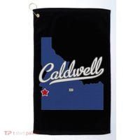 Caldwell Idaho Id Map Golf Towel thumb 0