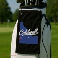 Caldwell Idaho Id Map Golf Towel thumb 2