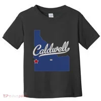 Caldwell Idaho Id Map Toddler T-Shirt thumb 0