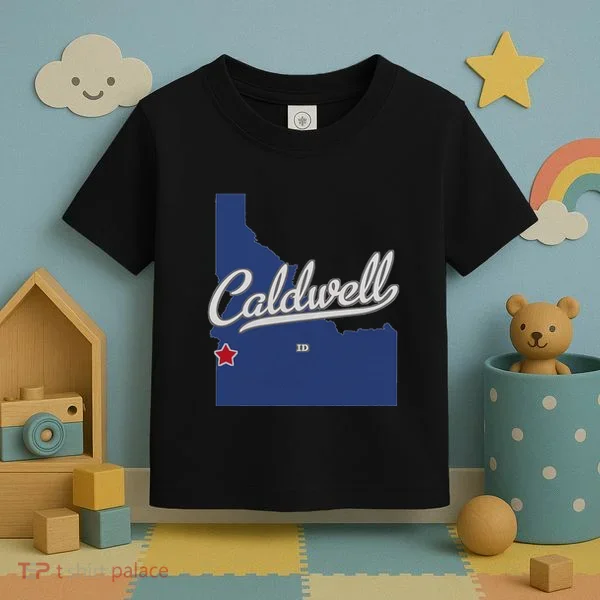 Caldwell Idaho Id Map Toddler T-Shirt