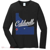 Caldwell Idaho Id Map Women's Long Sleeve Shirt thumb 0