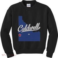 Caldwell Idaho Id Map Kids Sweatshirt thumb 0