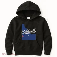 Caldwell Idaho Id Map Kids Hoodie thumb 0