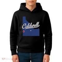Caldwell Idaho Id Map Kids Hoodie thumb 4
