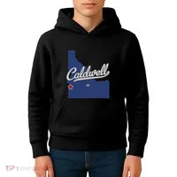 Caldwell Idaho Id Map Kids Hoodie thumb 4