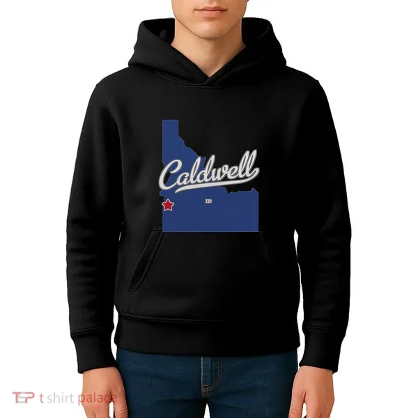 Caldwell Idaho Id Map Kids Hoodie