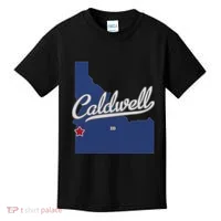 Caldwell Idaho Id Map Kids T-Shirt thumb 0