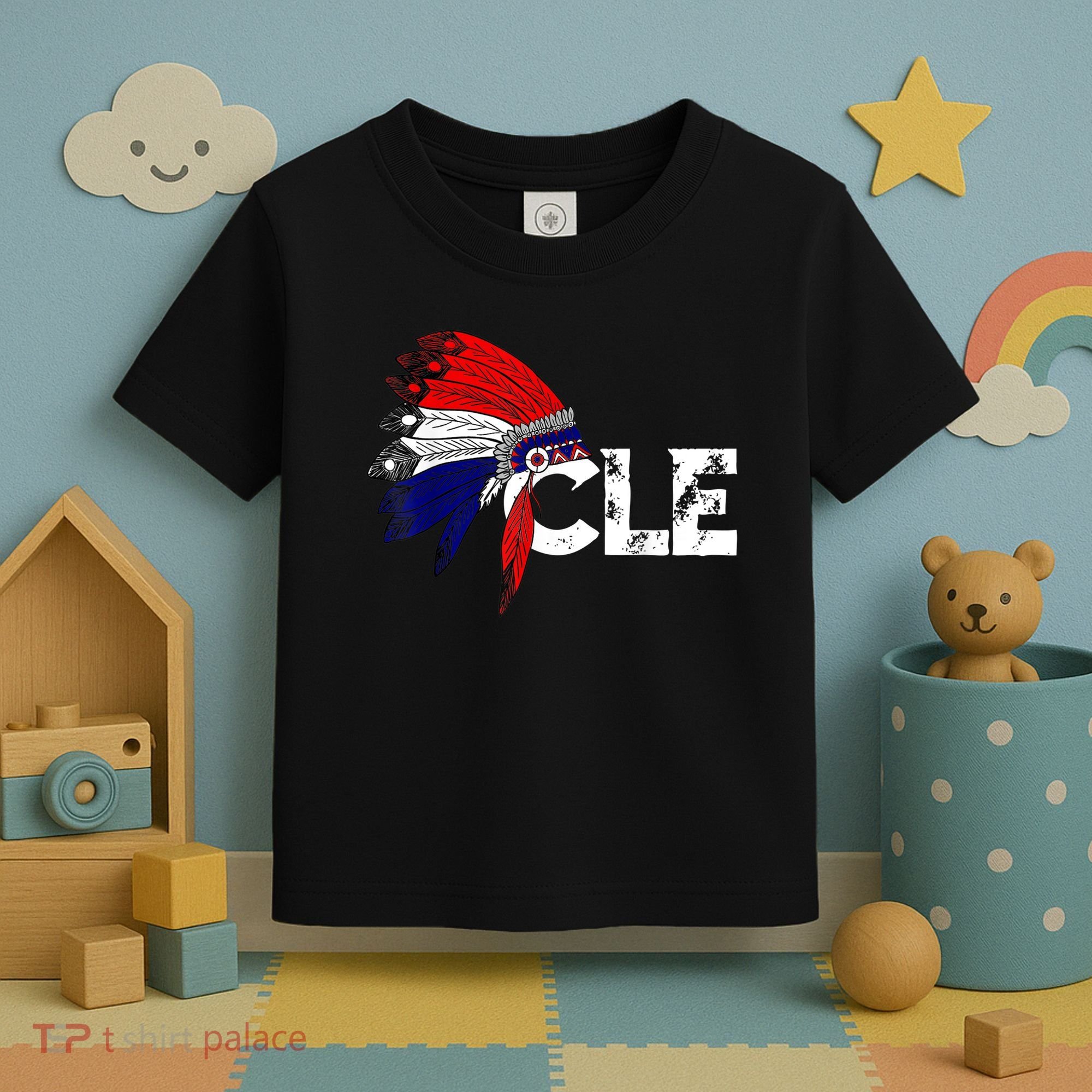 Cleveland Iroqios Indian Tribe TShirt For Men Women Kids Toddler T-Shirt