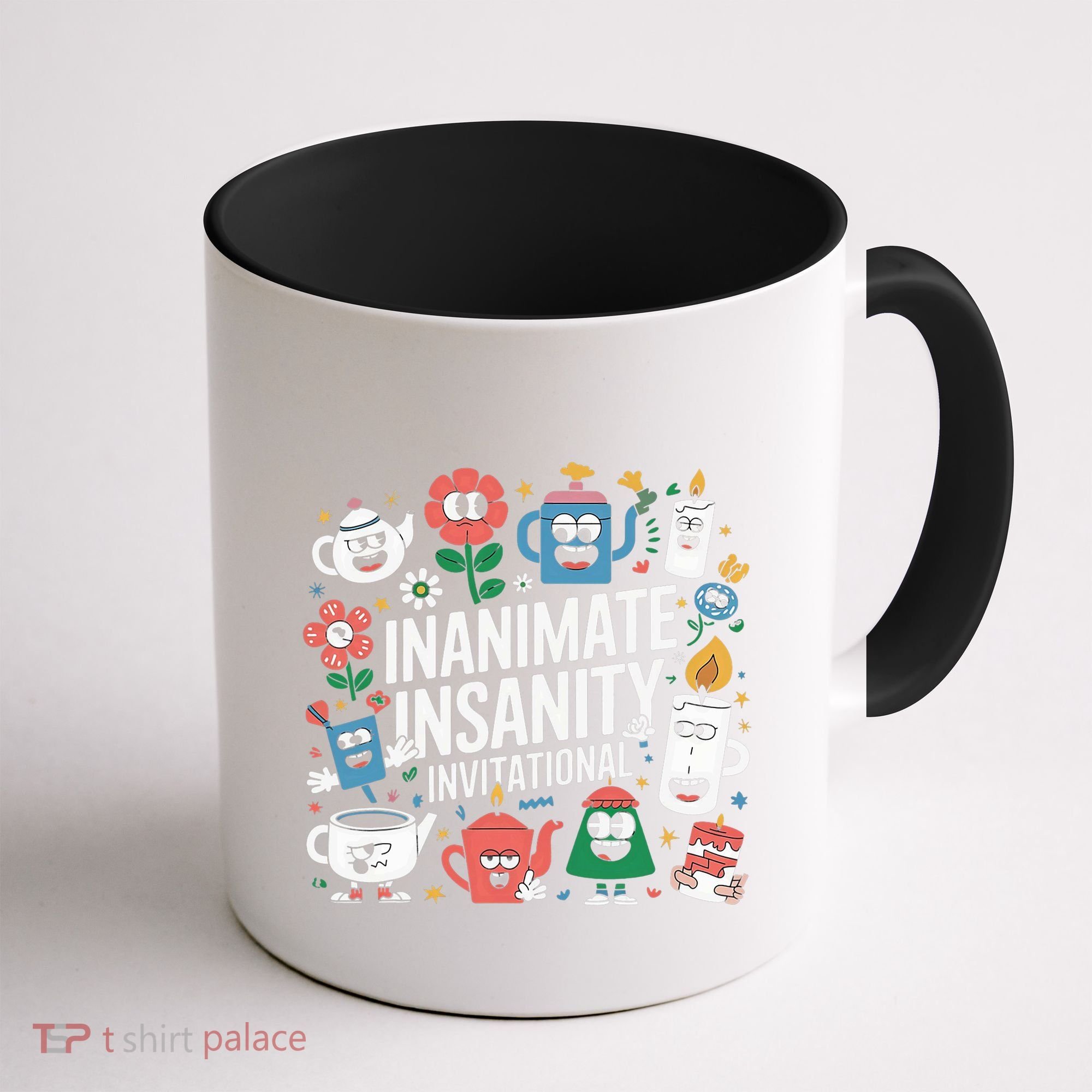 Creator Ink Inanimate Insanity Black And White Coffee Mug