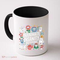 Creator Ink Inanimate Insanity Black And White Coffee Mug thumb 0