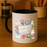Creator Ink Inanimate Insanity Black And White Coffee Mug thumb 4