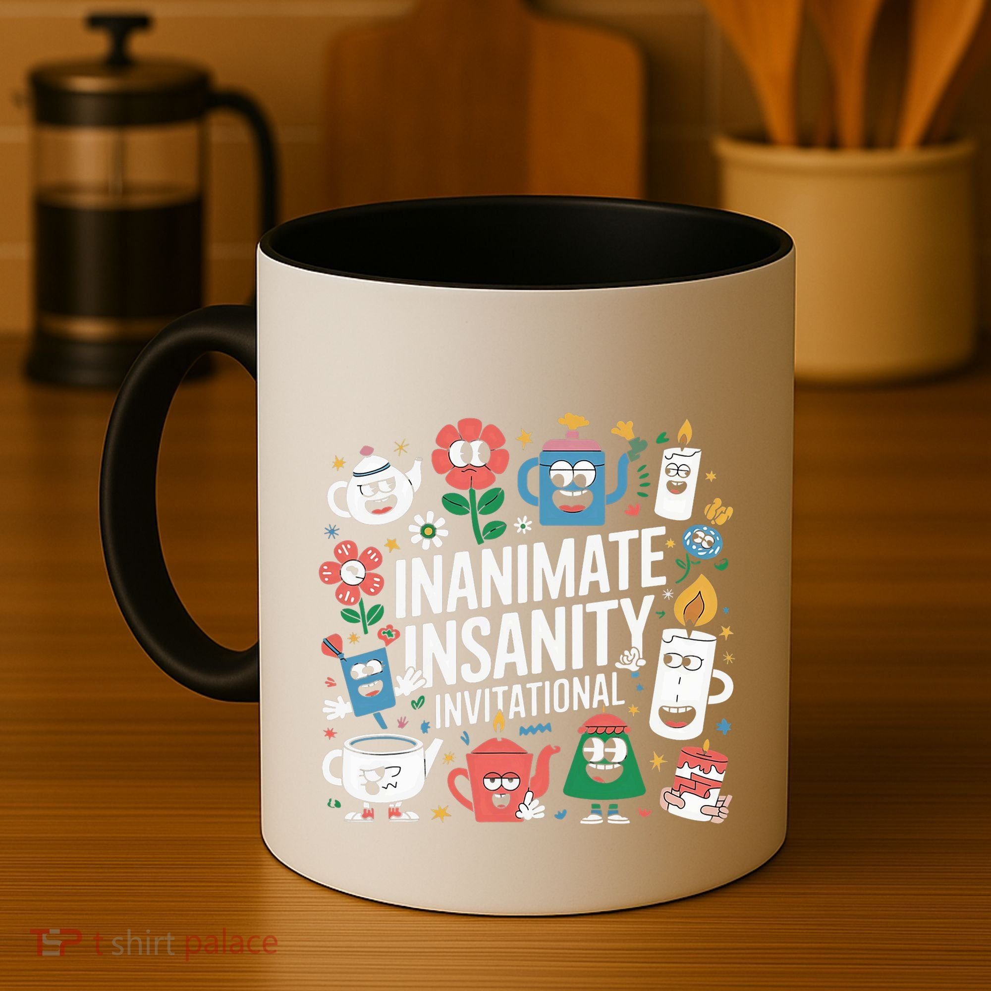 Creator Ink Inanimate Insanity Black And White Coffee Mug