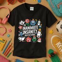 Creator Ink Inanimate Insanity Black And White Kids T-Shirt thumb 3