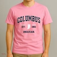 Columbus Indiana In Vintage Athletic Sports Souvenir T-Shirt thumb 3