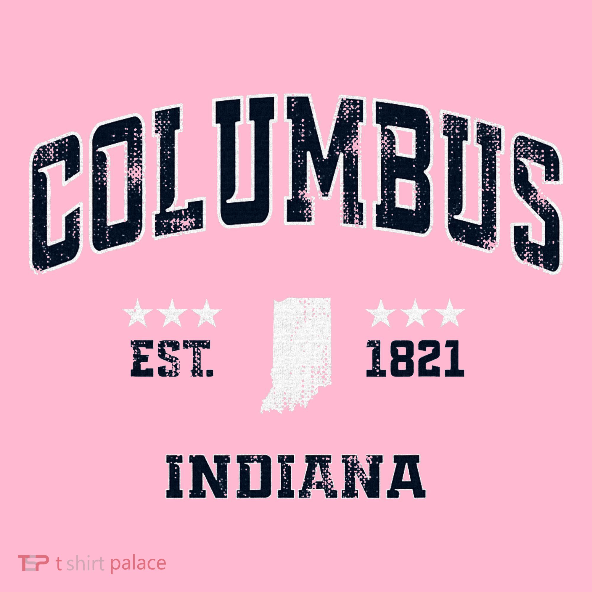 Columbus Indiana In Vintage Athletic Sports Souvenir T-Shirt