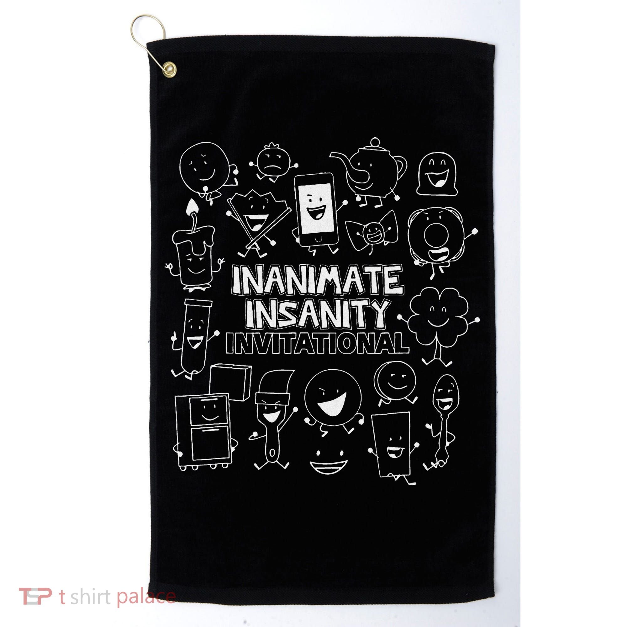 Creator Ink Inanimate Insanity Black And White Matching Golf Towel
