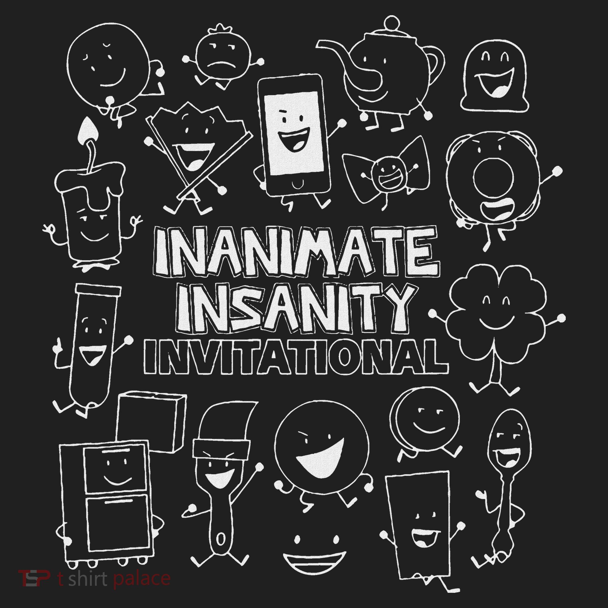 Creator Ink Inanimate Insanity Black And White Matching Golf Towel