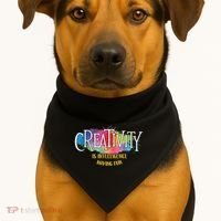 Creativity Is Intelligence Having Fun Artist Drawing Arts USA-Made Doggie Bandana thumb 1