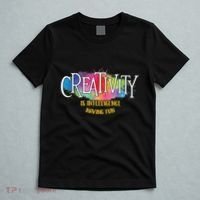 Creativity Is Intelligence Having Fun Artist Drawing Arts T-Shirt thumb 5