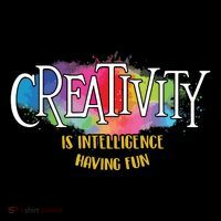 Creativity Is Intelligence Having Fun Artist Drawing Arts Backpack thumb 2
