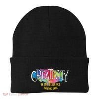 Creativity Is Intelligence Having Fun Artist Drawing Arts Beanie thumb 0