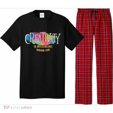 Creativity Is Intelligence Having Fun Artist Drawing Arts Pajama Set