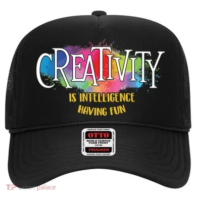 Creativity Is Intelligence Having Fun Artist Drawing Arts Hat