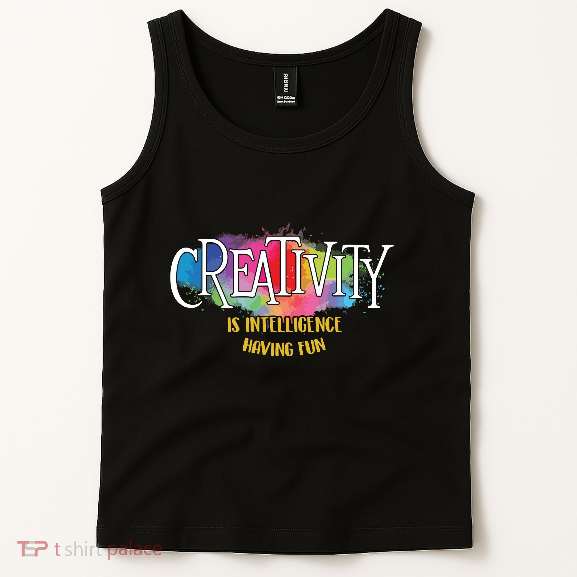 Creativity Is Intelligence Having Fun Artist Drawing Arts Tank Top