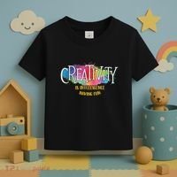 Creativity Is Intelligence Having Fun Artist Drawing Arts Toddler T-Shirt thumb 3