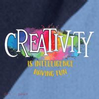 Creativity Is Intelligence Having Fun Artist Drawing Arts Raglan Baseball Sleeve Shirt thumb 2