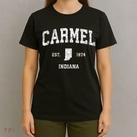 Carmel Indiana In Vintage Sports T-Shirt thumb 4