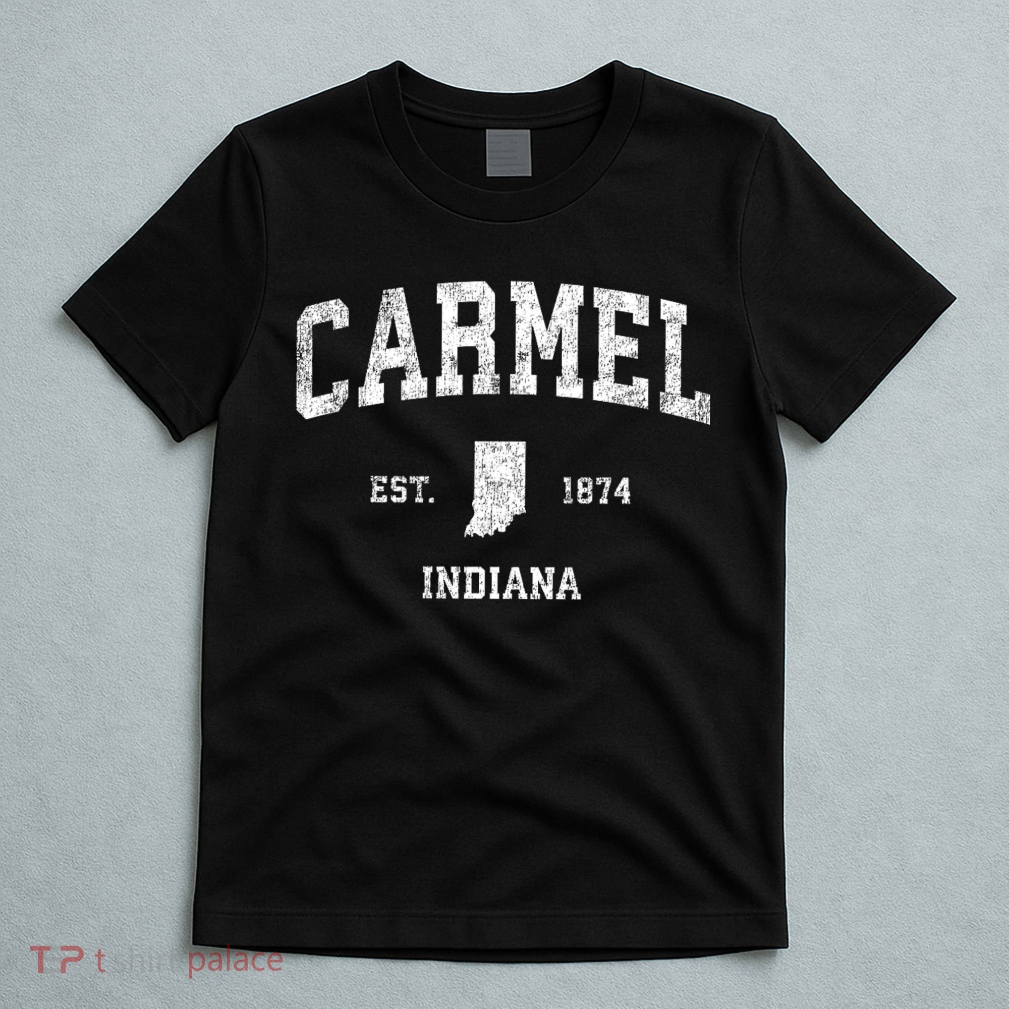 Carmel Indiana In Vintage Sports T-Shirt