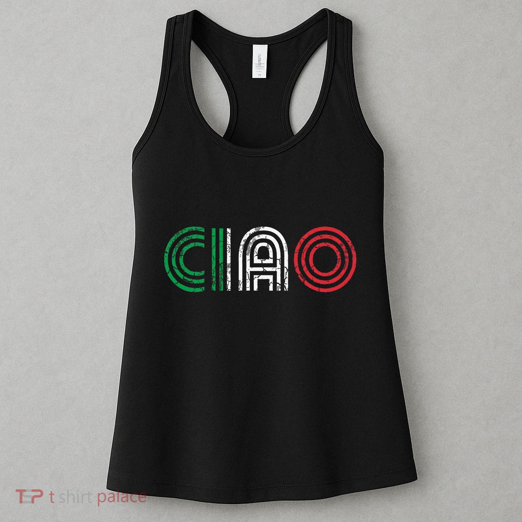 Ciao Italian Italia Italy Italiano Retro Hello Family Women's Tank Top