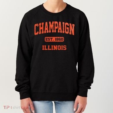 Champaign Illinois IL Vintage State Athletic Style Women's Sweatshirt