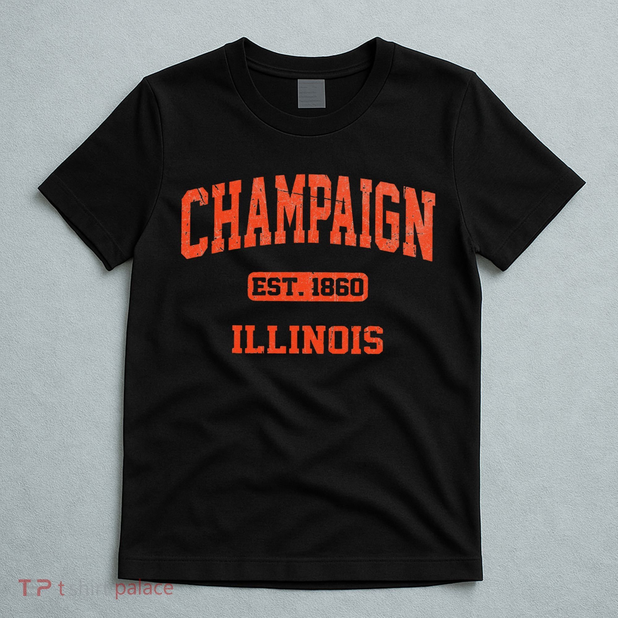 Champaign Illinois IL Vintage State Athletic Style T-Shirt