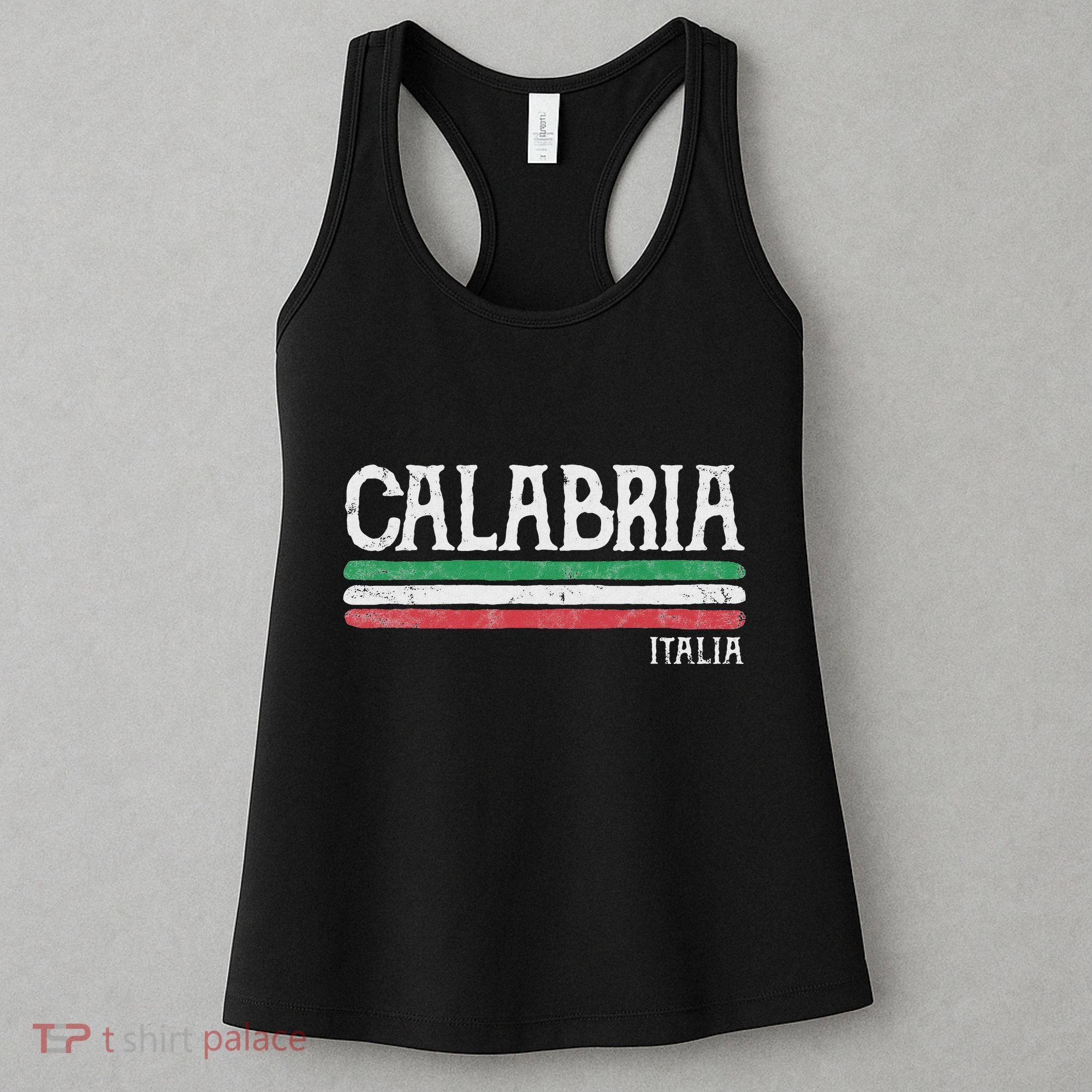 Calabria Italy Italia Souvenir Italian Flag Calabrian Women's Tank Top