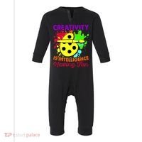 Creativity Is Intelligence Having Fun Infant Fleece One Piece thumb 0