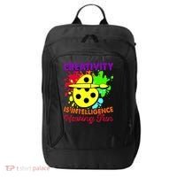 Creativity Is Intelligence Having Fun City Backpack thumb 0