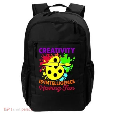 Creativity Is Intelligence Having Fun Backpack