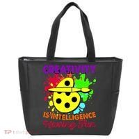 Creativity Is Intelligence Having Fun Tote Bag thumb 0