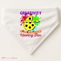 Creativity Is Intelligence Having Fun USA-Made Doggie Bandana thumb 0