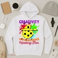 Creativity Is Intelligence Having Fun Hoodie thumb 3
