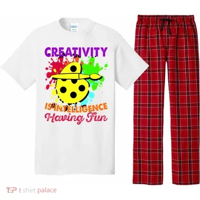 Creativity Is Intelligence Having Fun Pajama Set