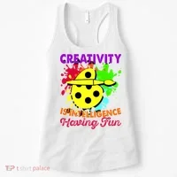 Creativity Is Intelligence Having Fun Women's Tank Top thumb 0