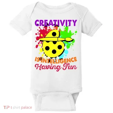 Creativity Is Intelligence Having Fun Baby Bodysuit