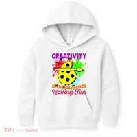 Creativity Is Intelligence Having Fun Kids Hoodie thumb 0