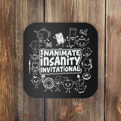 Creator Ink Inanimate Insanity Black And White Coaster