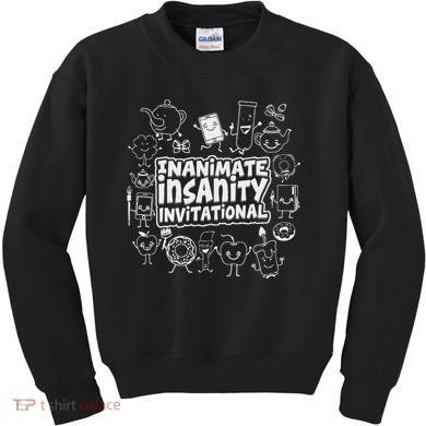 Creator Ink Inanimate Insanity Black And White Kids Sweatshirt