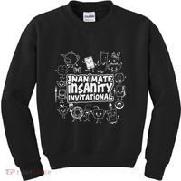 Creator Ink Inanimate Insanity Black And White Kids Sweatshirt thumb 0